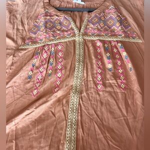 Chic Soul  Embroidered Blouse 2X